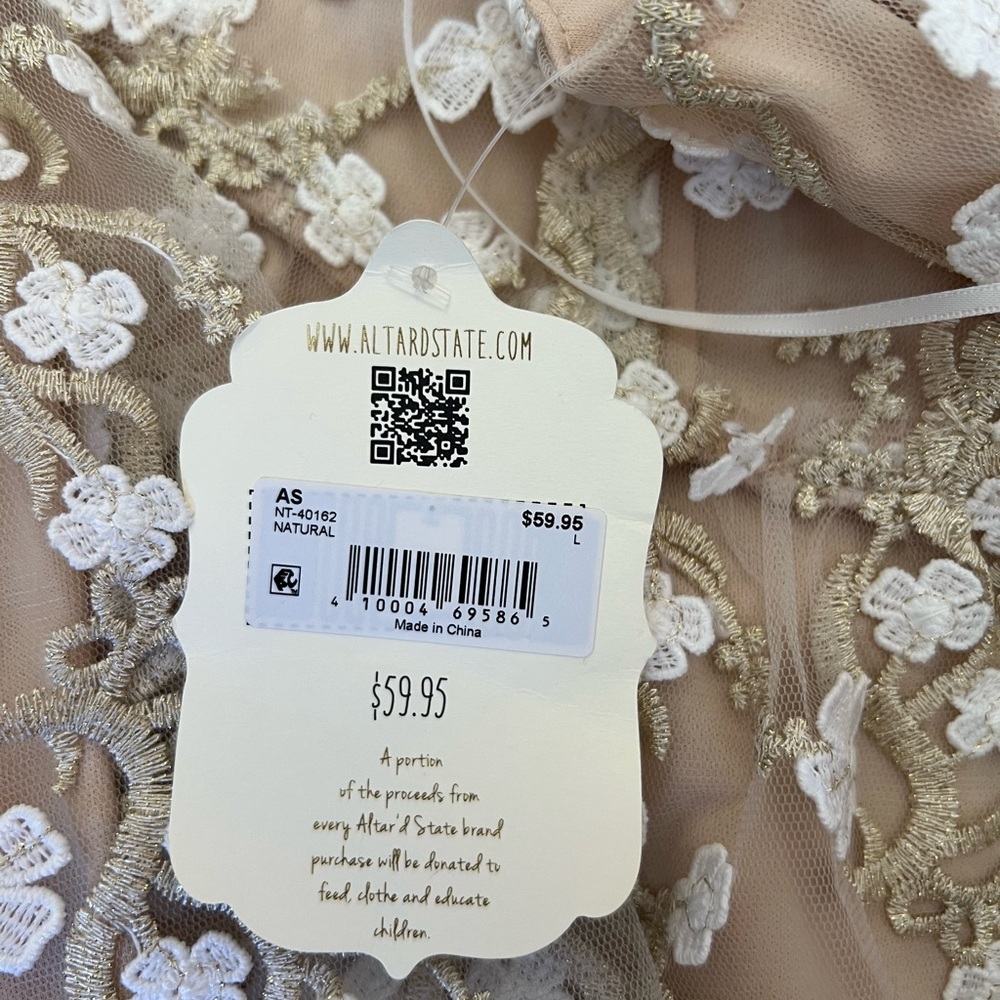 Altar'd State Natural Lace Intimate